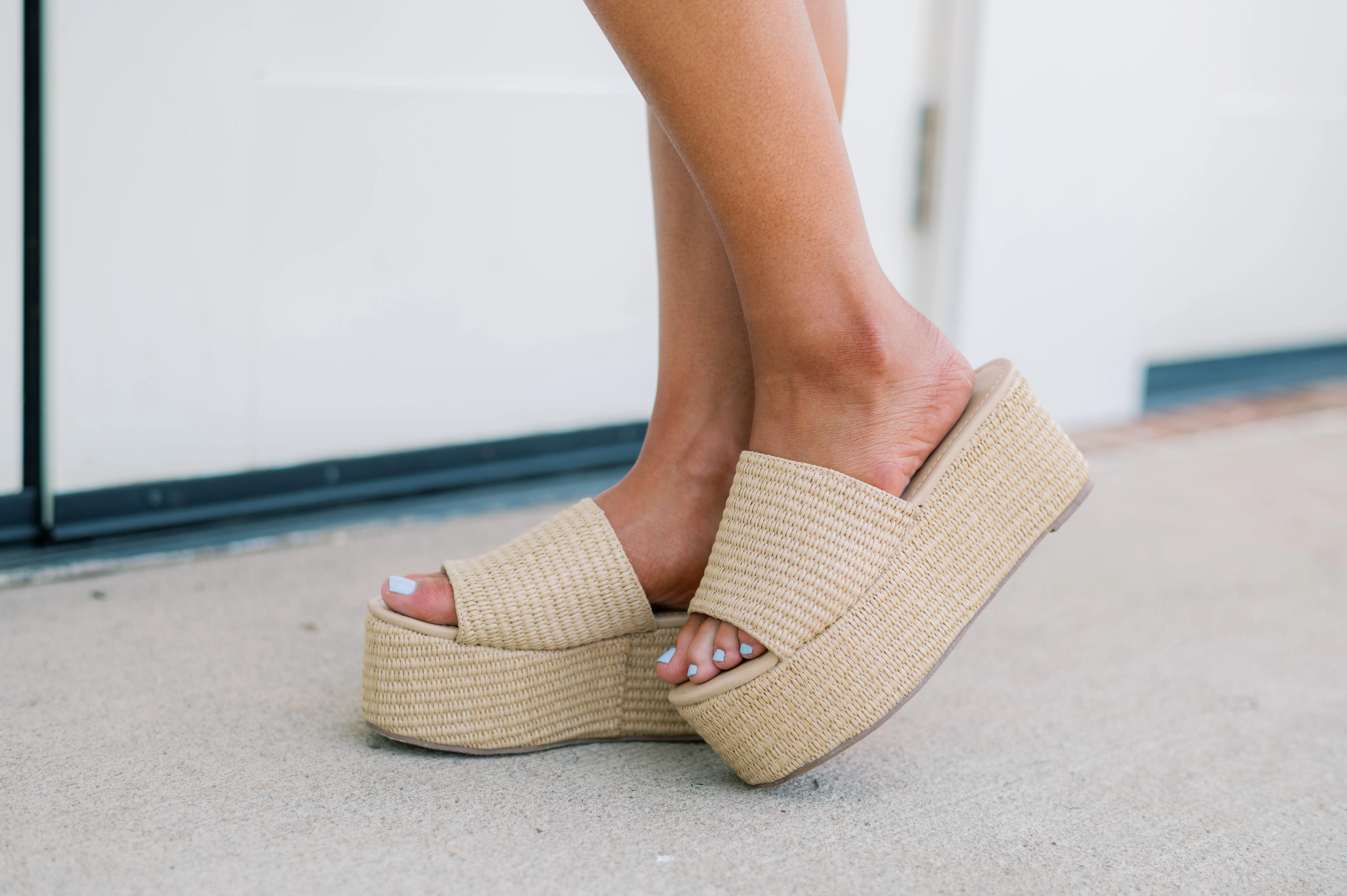 Amozae-Budza Platform Sandal-Natural