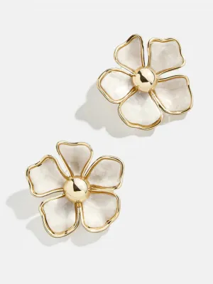 Baby Bloomer Earrings White - BaubleBar