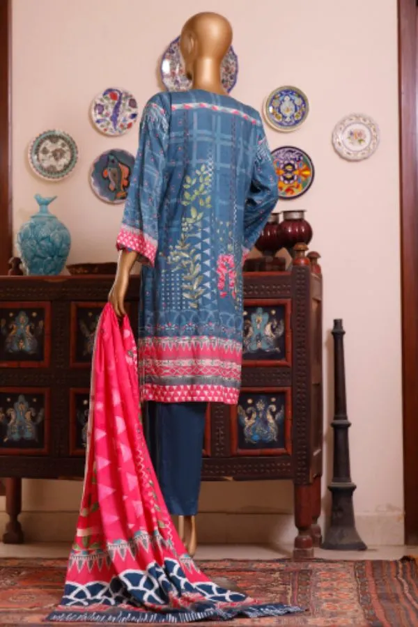 Bin Saeed Emb Linen`21 D#19909 (D-Zink)