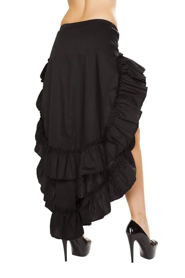 Black Tiered Ruffle Skirt (Plus size available)