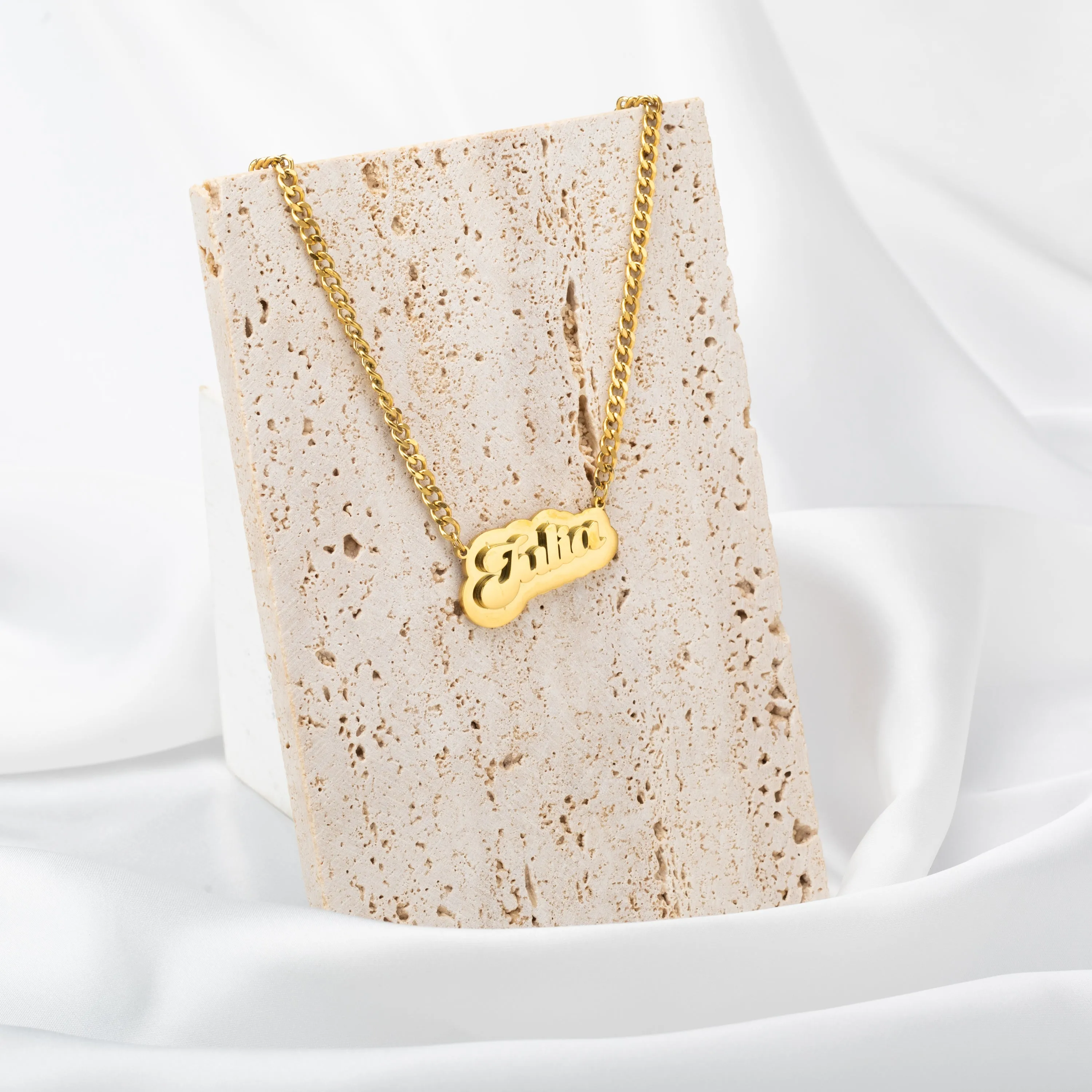 Customizable Nameplate Necklace