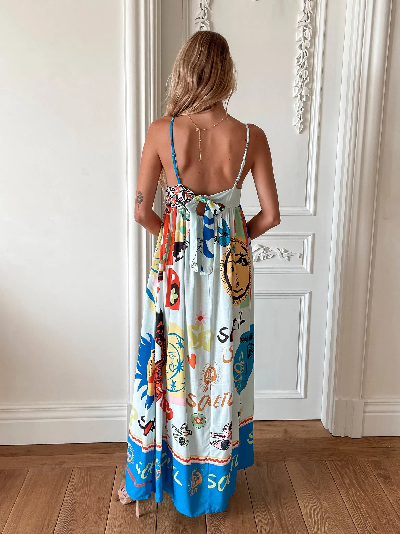 Eviana Dress - White Print