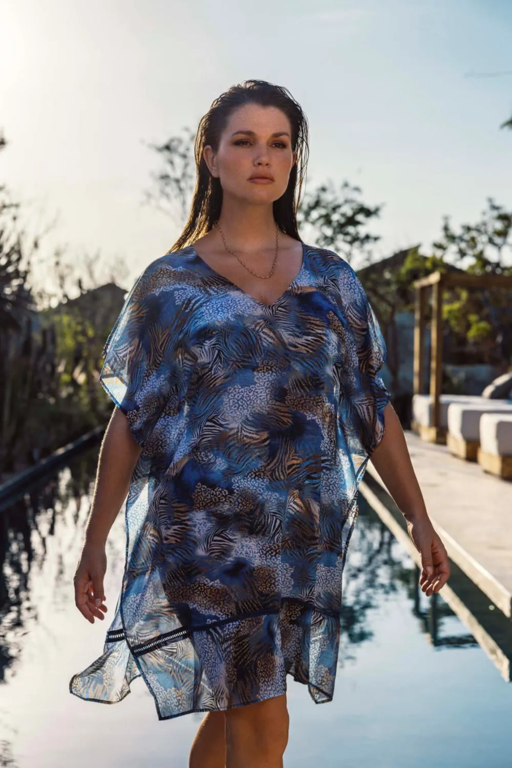 Fantasie Seraya Sands Kaftan, Denim (FS503794)