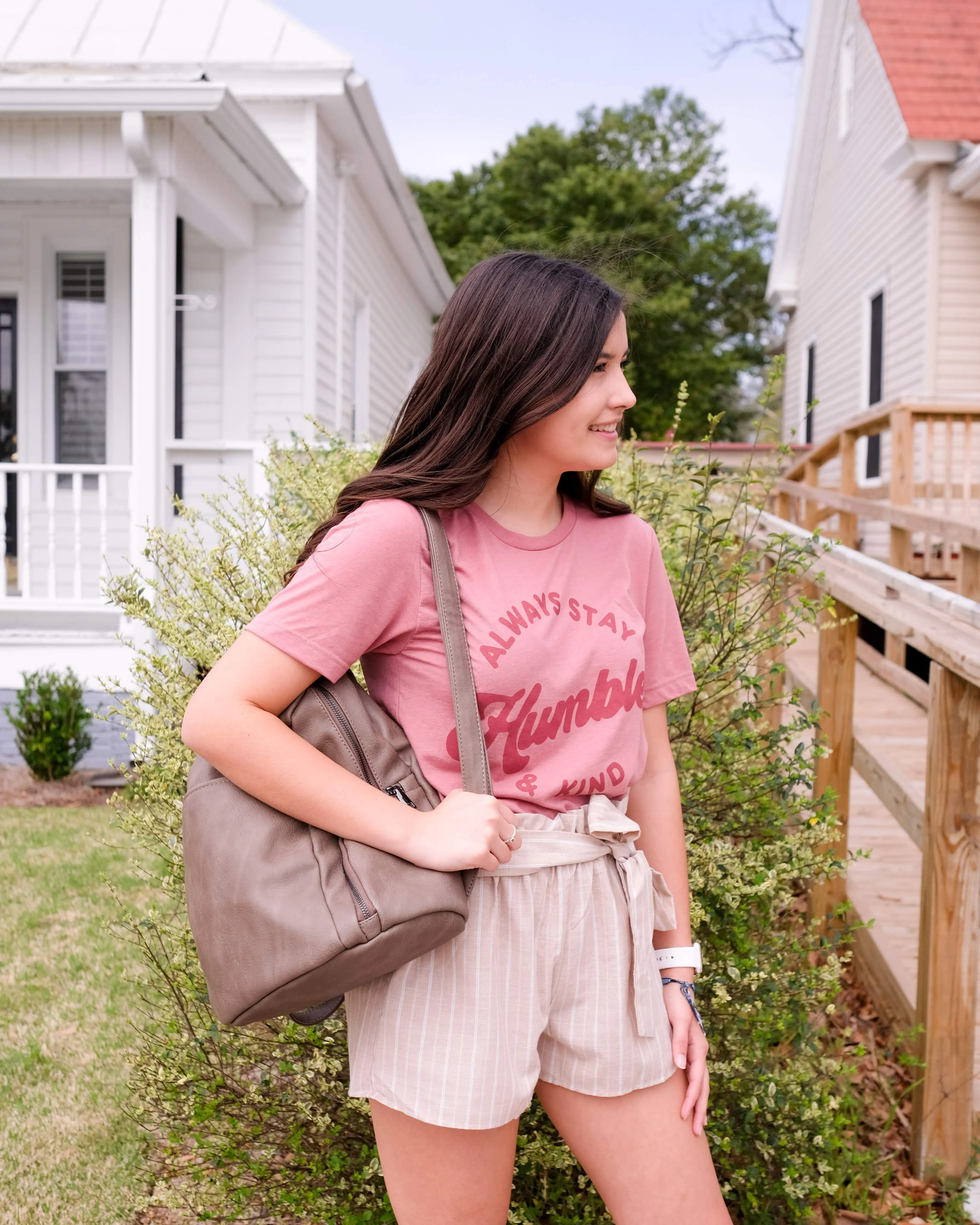FINAL SALE  Taupe Paperbag Shorts