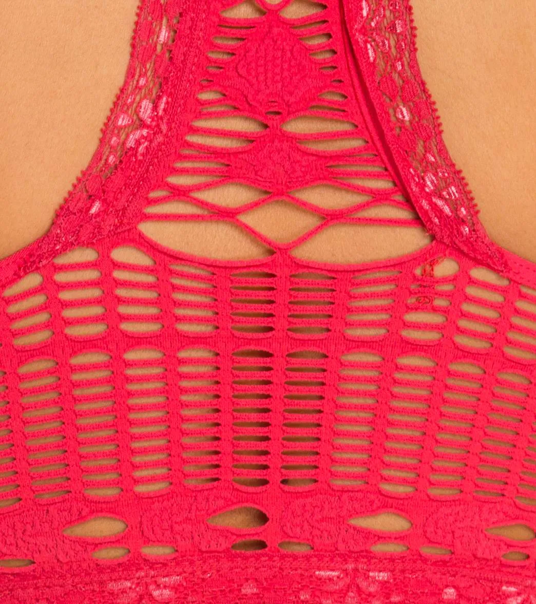 Free People Crochet Racerback Bra