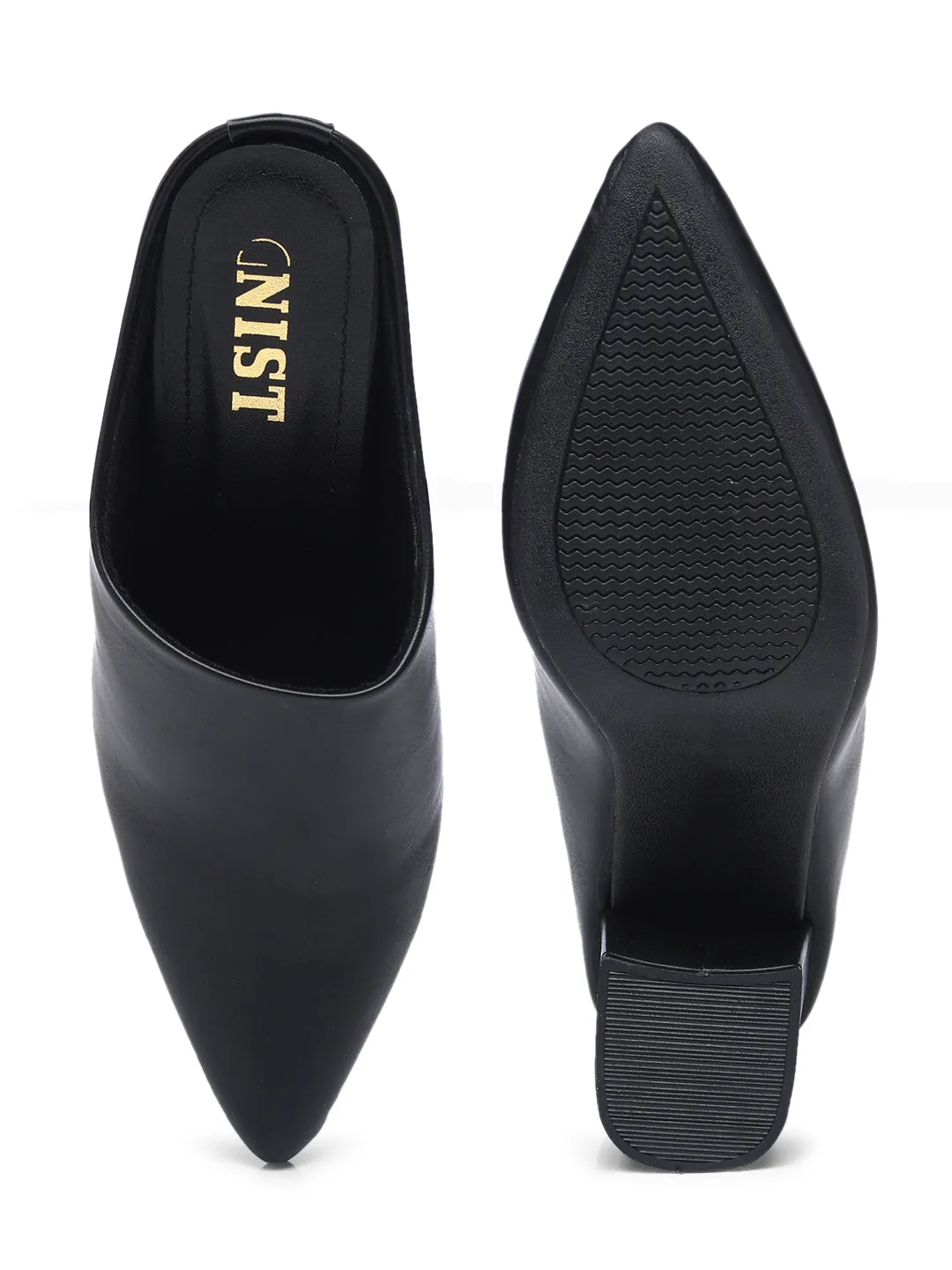 GNIST Regular  Black Block Heel Boots