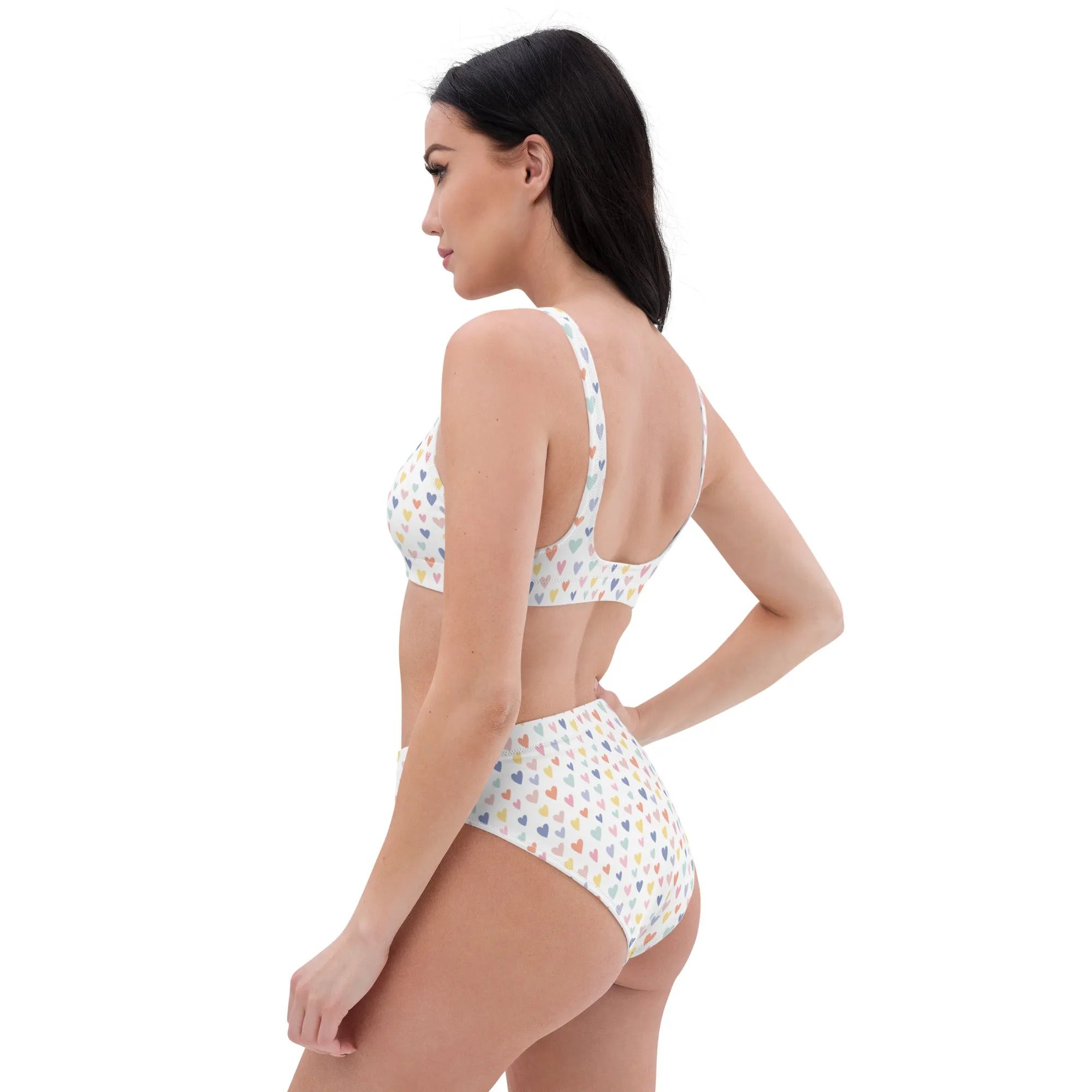High Waisted Bikini Womens (Glamourange Luxury Bikini High Waisted - 0033 Patterns Model)