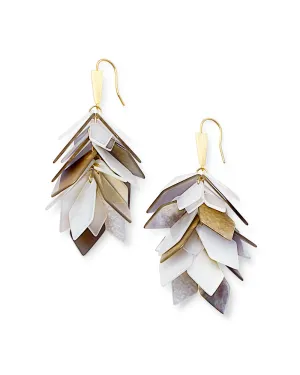 Kendra Scott Jenni Gold Statement Earrings in Ovory Mix