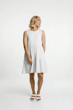 KYLIE SINGLET DRESS LIGHT MARLE