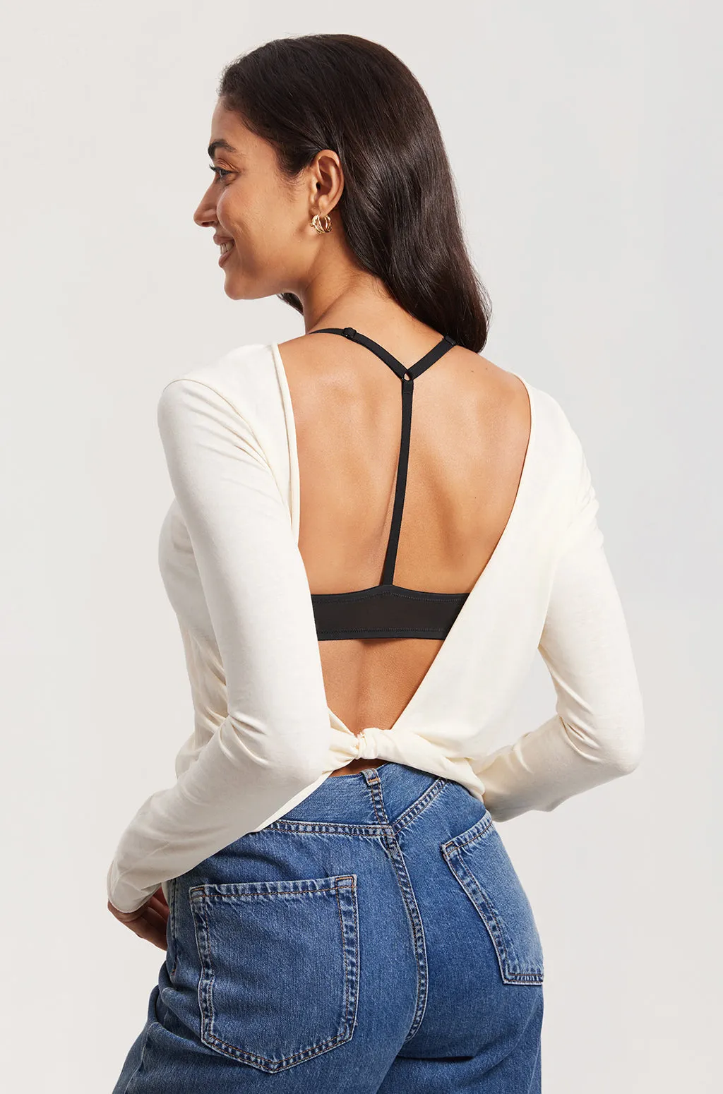Lacy Mesh Front Closure Bra