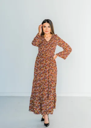 Molly Bracken Smocked Long Dress