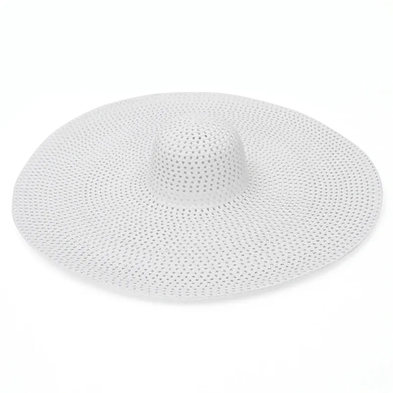 Nantucket Summer Oversized Wide Brim Foldable Straw Sun Hats