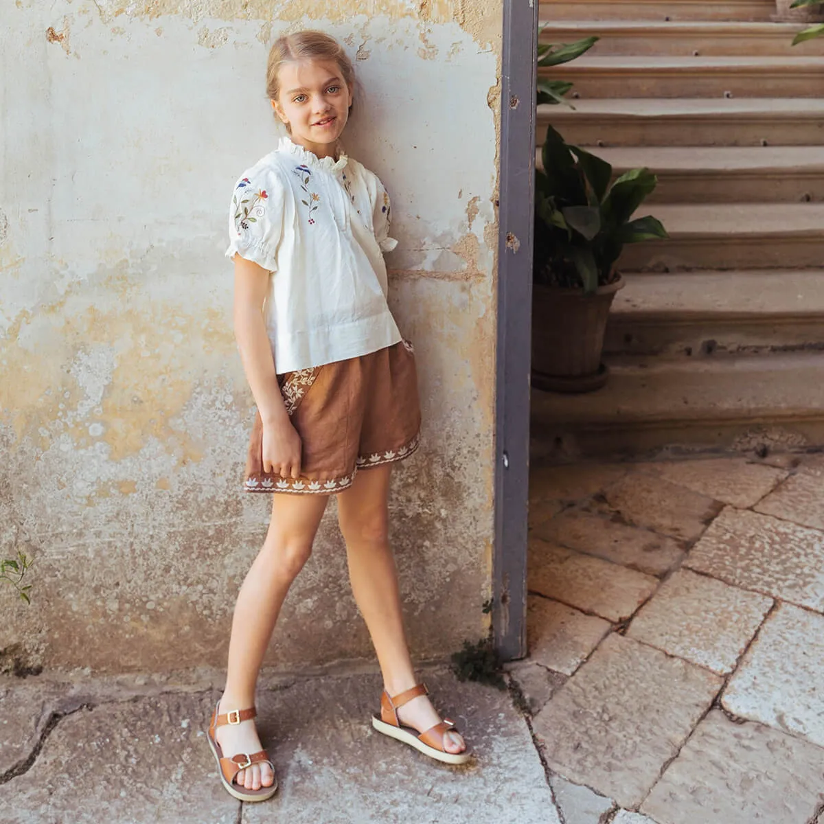 Paperbag Shorts in Gingersnap by Lali