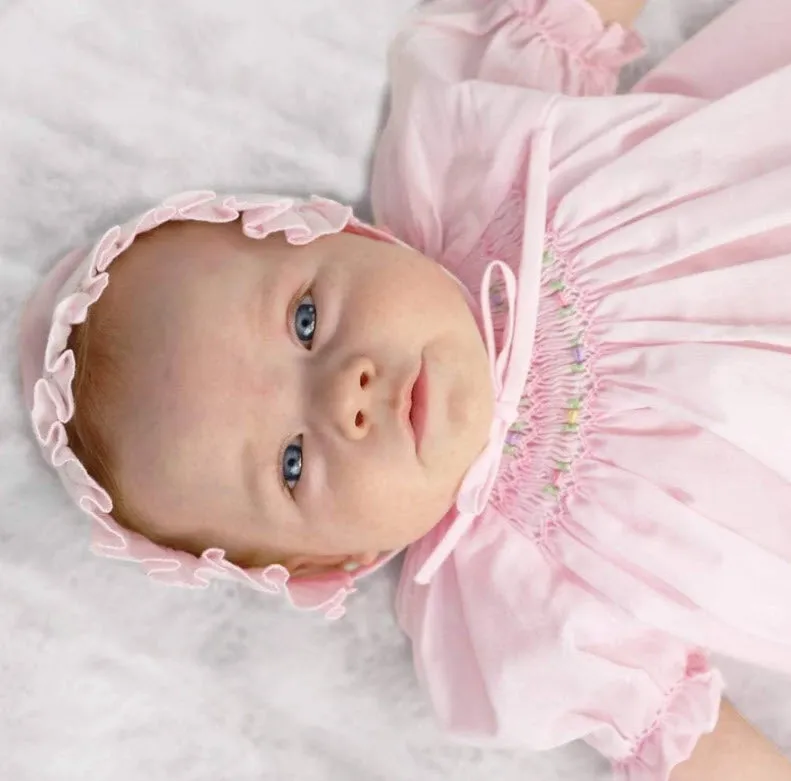 Pastel Pink Smocked Baby Daydress