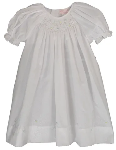 White Smocked Baby Daydress