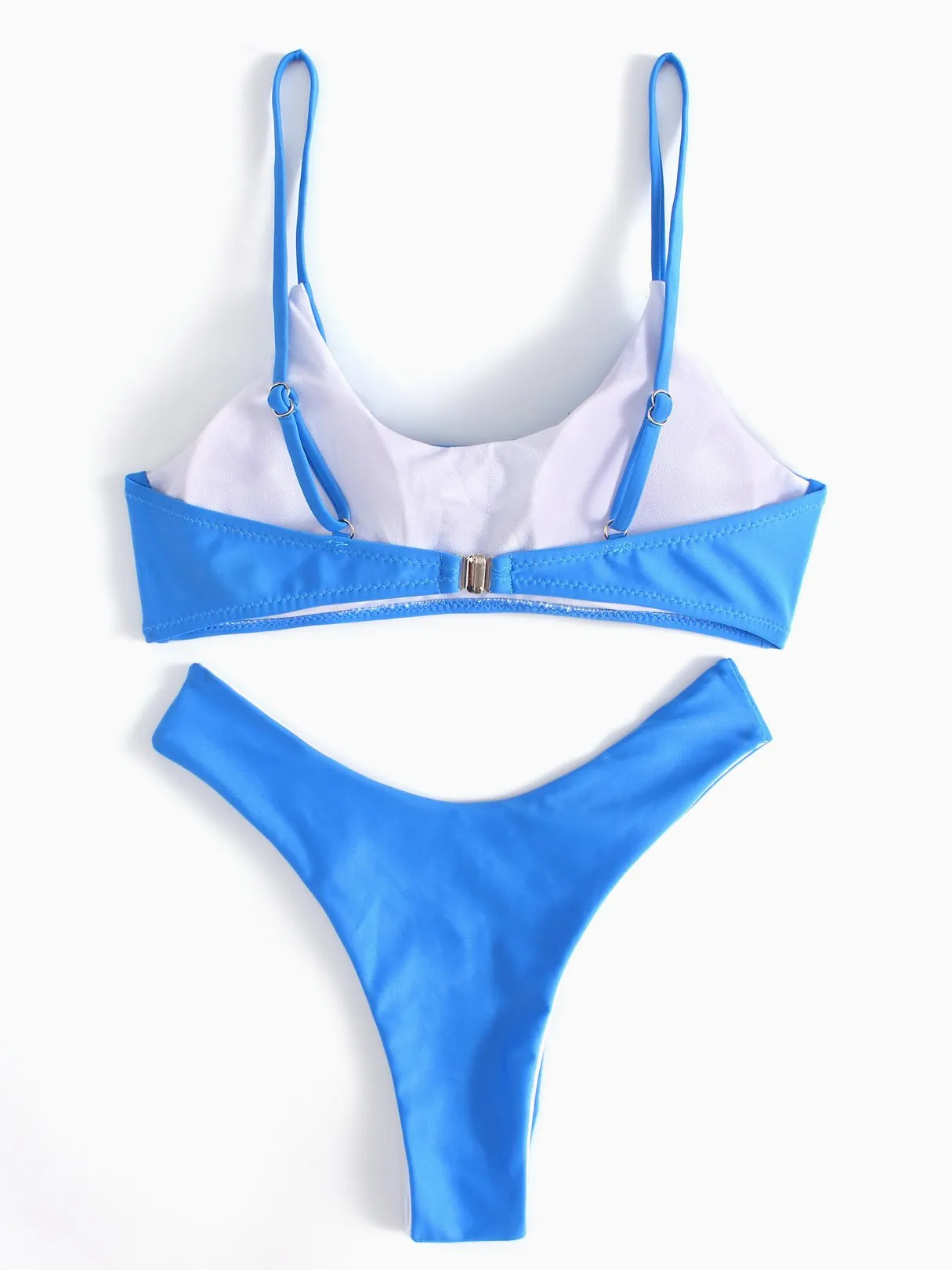 Wholesale Sleeveless Plain Spaghetti Strap Bikini Suit